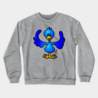 Blue twitter bird Crewneck Sweatshirt